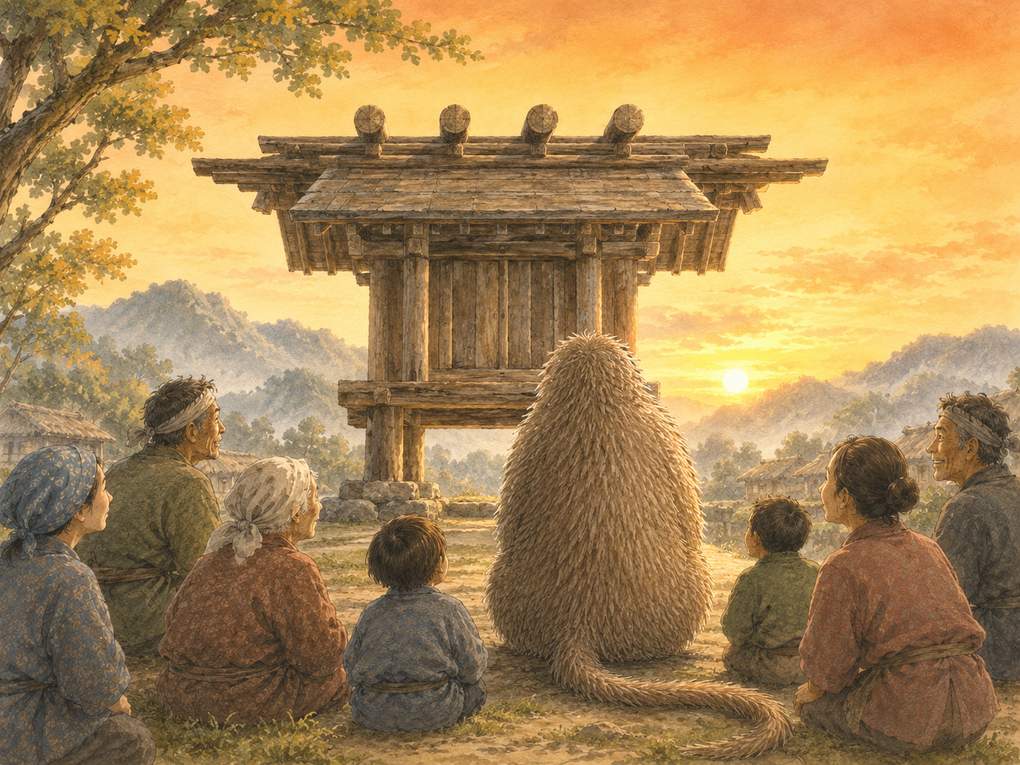Illustration for Scene 15 of “Aka and Ao” — True Friendship